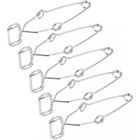 Akozon Clamp Laboratorio Experimento Prueba Holder Tool 5 pcs Portatubos de laboratorio de acero inoxidable